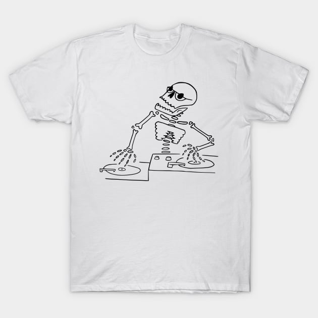 Skeleton DJ T-Shirt by AyyGato